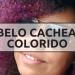 Cabelo cacheado colorido